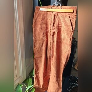 Pact Women's Rust Corduroy Pants